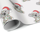 Koala-kerstwinterdieren Koalas-rappelpap Cadeaupapier (Rol Hoek)