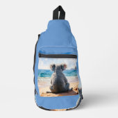Koala kijkt naar de oceaan sling bag (Voorkant)