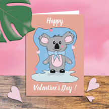 Koala Kind Valentijnsdag Card