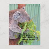 Koala Kindness Quote Briefkaart (Voorkant)
