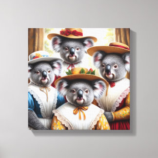 Koala Kleine Vrouwen Canvas Afdruk