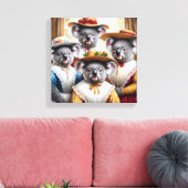 Koala Kleine Vrouwen Canvas Afdruk (Insitu (Woonkamer))