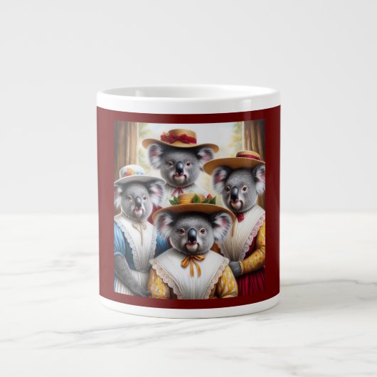 Koala Kleine Vrouwen Grote Koffiekop (Voorkant)
