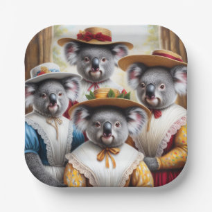 Koala Kleine Vrouwen Papieren Bordje