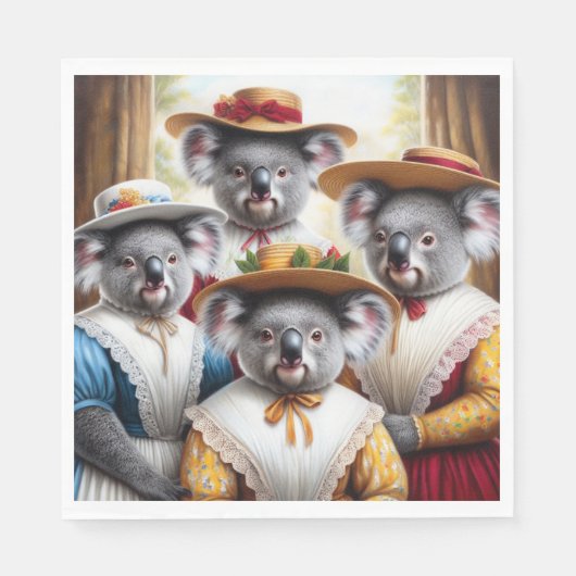 Koala Kleine Vrouwen Servet (Voorkant)