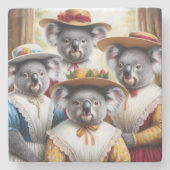 Koala Kleine Vrouwen Stenen Onderzetter (Voorkant)