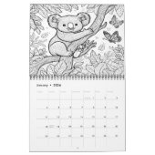 Koala kleurplezier voor kinderen 20XX Kalender (Jan 2026)