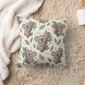 Koala Knuffel Kussen – Pastelbos Patroon (Deken)