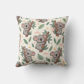 Koala Knuffel Kussen – Pastelbos Patroon (Achterkant)