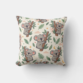 Koala Knuffel Kussen – Pastelbos Patroon