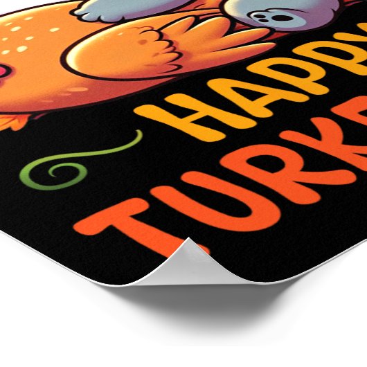 Koala Knuffelen Turkije Happy Thanksgiving Turkije Poster (Hoek)
