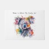 Koala Knuffels in kleur, op maat Deurmat (Voorkant)
