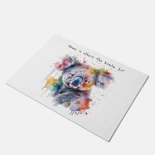 Koala Knuffels in kleur, op maat Deurmat (Schuin)