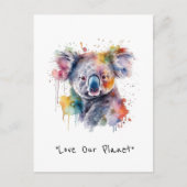 Koala Knuffels in kleur, op maat Feestdagenkaart (Voorkant)