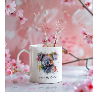 Koala Knuffels in Kleur, op maat gemaakt Koffiemok