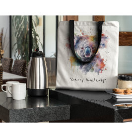 Koala Knuffels in kleur, op maat Tote Bag