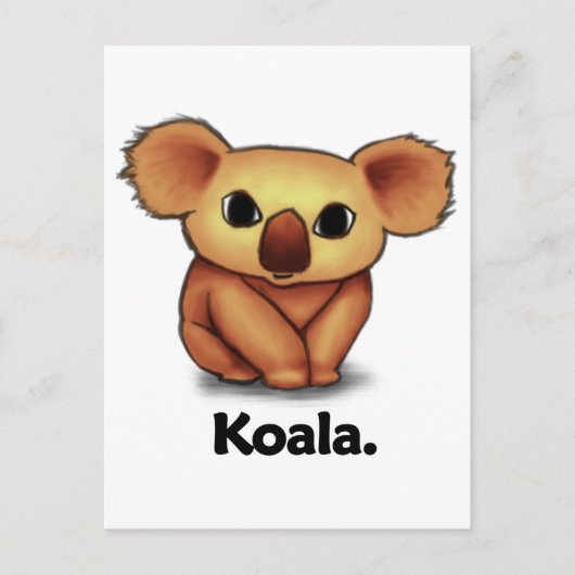 Koala Koala. Briefkaart (Voorkant)