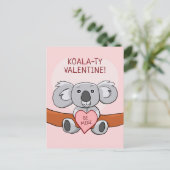 Koala Koality Be Mine Valentijn Briefkaart (Staand voorkant)