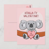 Koala Koality Be Mine Valentijn Briefkaart (Voorkant / Achterkant)