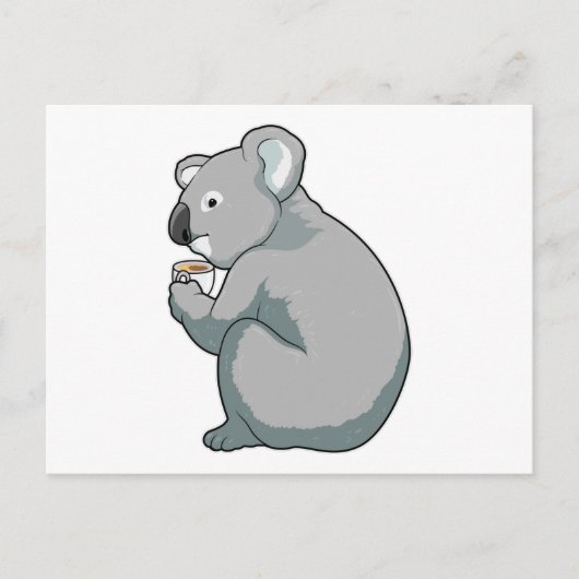 Koala-koffiekop Briefkaart (Voorkant)