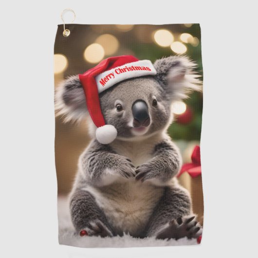 Koala Kris Kringle: Christmas Down Under Golfhanddoek (Voorkant)
