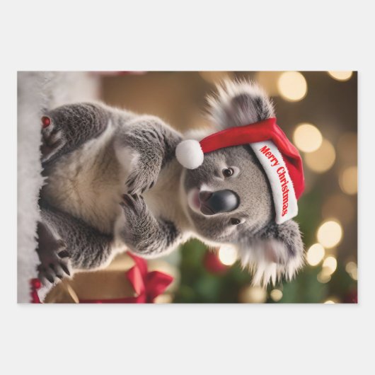 Koala Kris Kringle: Christmas Down Under Inpakpapier Vel (Voorkant)