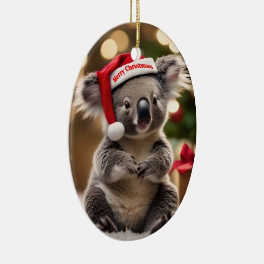 Koala Kris Kringle: Christmas Down Under Keramisch Ornament (Rechts)