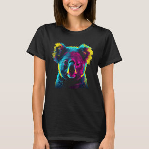 Koala Kunstwerk Kleurrijke Dierlijke Motief Art Ko T-shirt