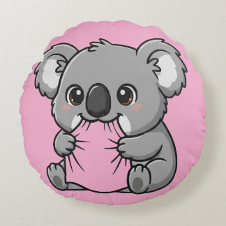 Koala kussensloop ontwerp rond kussen