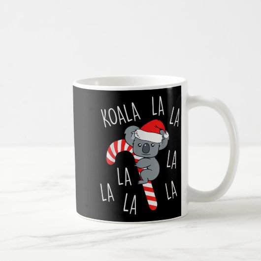 Koala La La La - Aussie Xmas Pun Funny Australian  Koffiemok (Rechts)