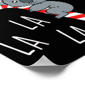 Koala La La La - Aussie Xmas Pun Funny Australian Poster (Hoek)