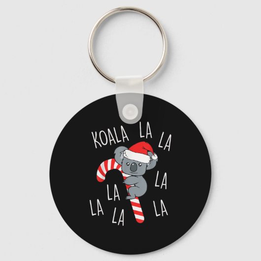 Koala La La La - Aussie Xmas Pun Funny Australian  Sleutelhanger (Voorkant)