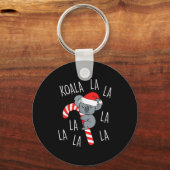 Koala La La La - Aussie Xmas Pun Funny Australian  Sleutelhanger (Voorkant)