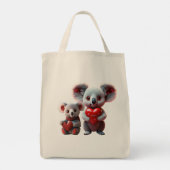 Koala Liefde: Een Band van de Natuur Tote Bag (Achterkant)