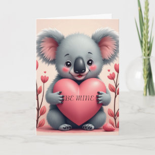 Koala Liefde Vouw Valentijnskaart Feestdagen Kaart