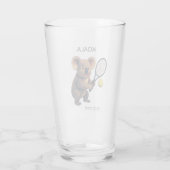 Koala - Lieve Australische Tennisser Glas (Achterkant)