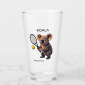 Koala - Lieve Australische Tennisser Glas (Voorkant)