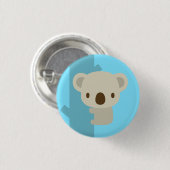 koala light blue : pins ronde button 3,2 cm (Voorkant /achterkant)