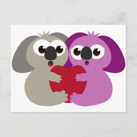 Koala Love Briefkaart (Voorkant)