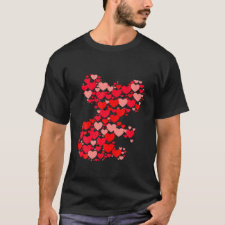 Koala Lover Cute Love Hearts Animals Couples Valen T-shirt