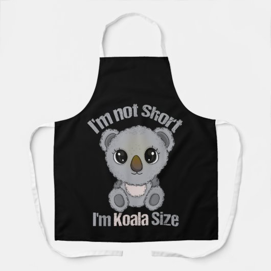 Koala Lover Vrouwen Grappige Korte Mensen Koala Schort (Voorkant)