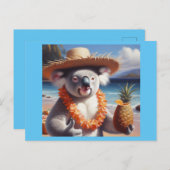 Koala Luau Briefkaart (Voorkant / Achterkant)