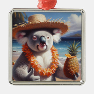 Koala Luau Metalen Ornament