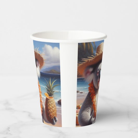 Koala Luau Papieren Bekers (Links)