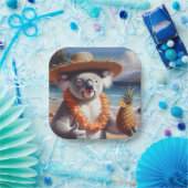 Koala Luau Papieren Bordje (Feest)