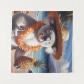 Koala Luau Wandkleed (Voorkant (horizontaal))