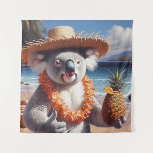 Koala Luau Wandkleed (Voorkant)