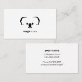 Koala Magic Modern Cute Animal Visitekaartje (Voorkant / Achterkant)