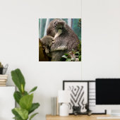 Koala Mam en New Baby Poster (Thuiskantoor)