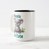 Koala Me Cute Tweekleurige Koffiemok (Voorkant links)